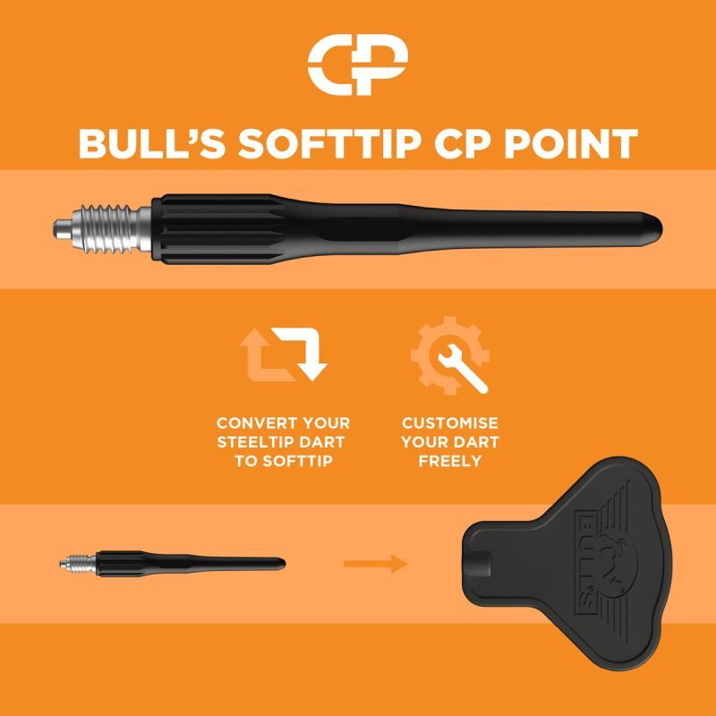 Bull´s CP Points Black Soft Point 25 mm Wechselspitzen