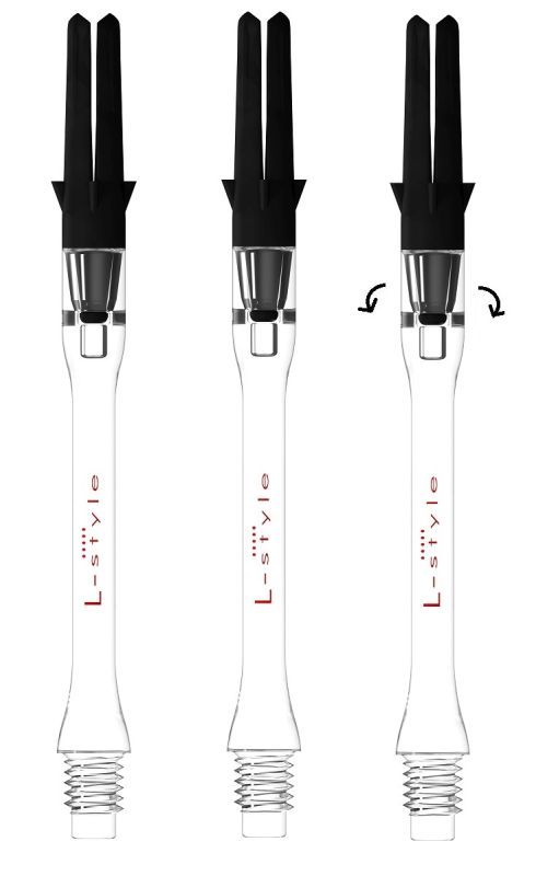 L-Style Silent Spinning Slim Carbon Transparent Shafts