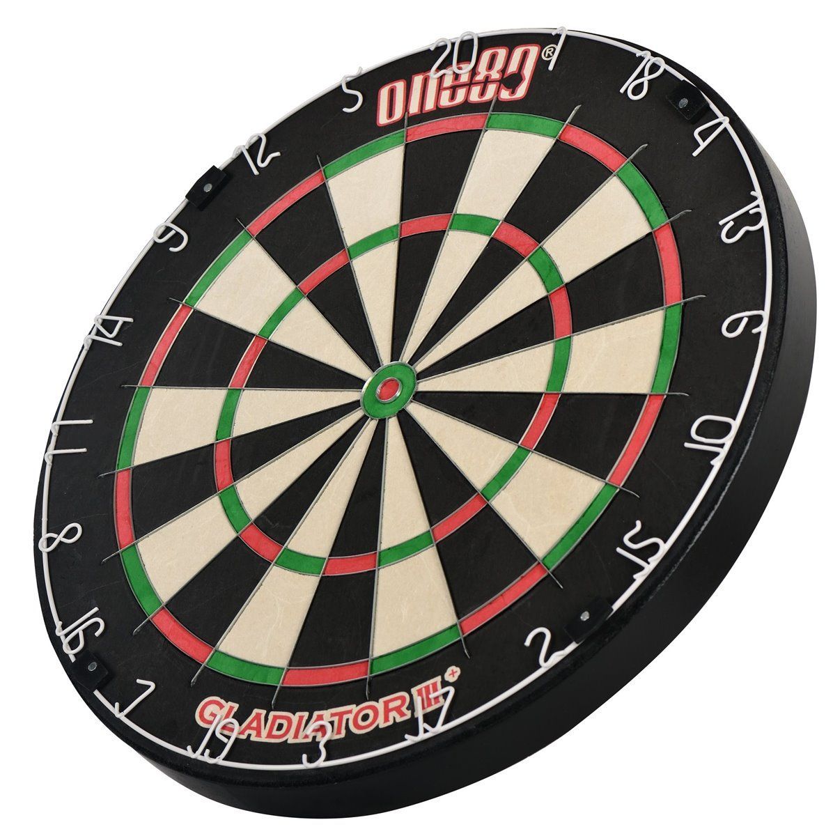 one80 Gladiator 3 Plus Dartboard mit einfacher Aufhängung Bristle Board