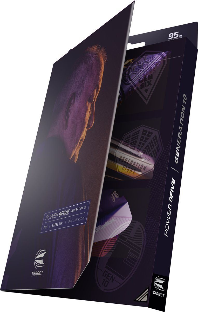 Target Phil the Power Taylor 9FIVE 95% G10 Swiss Point 2023 Steeldarts 22/24/26 Gramm Steeldarts