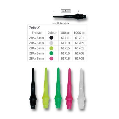 Bull's Tefo-X Tips 6mm Soft Dart Spitzen