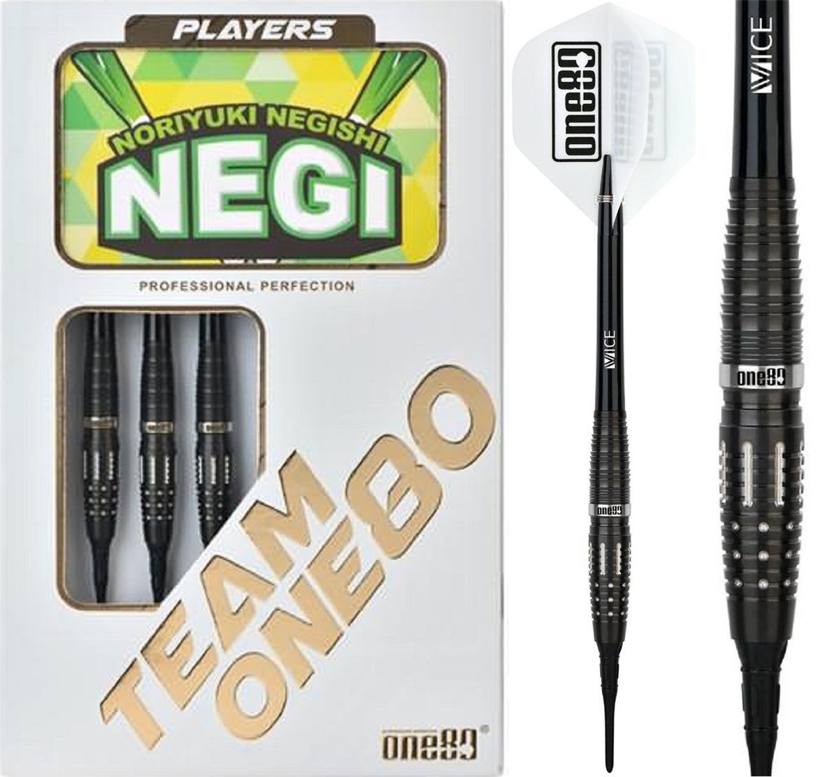 One80 Signature Noriyuki Negishi Softdarts 2BA Gewinde 19 Gramm Steeldarts