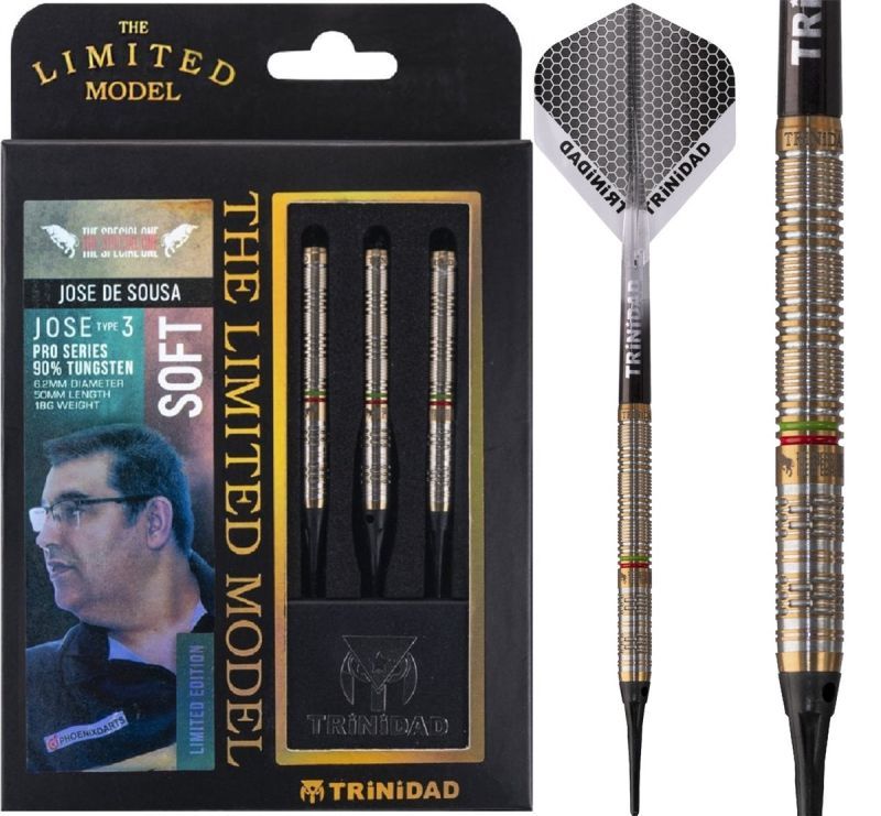 Trinidad Pro José de Sousa 90% Tungsten Type 3 Limited Edition Softdart 18 Gramm Softdarts
