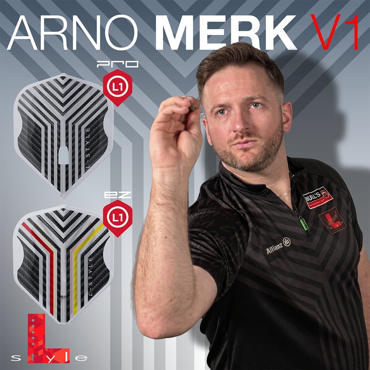 L-Style Signature Flight EZ Arno Merk V1 Clear White Standard L1 Flights