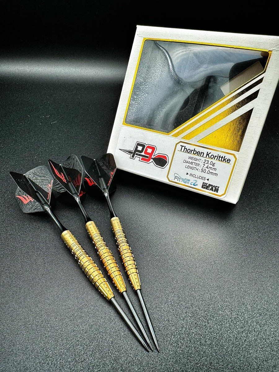 Cosmo P9 Thorben Korittke "TK" Gold Edition 90% Steeldarts 23 Gramm Steeldarts