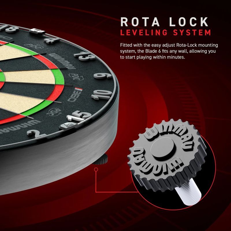WINMAU Dartboard Blade 6 360 Bristle Board
